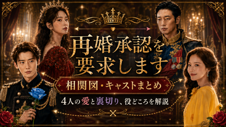 【再婚承認を要求します】相関図・キャストまとめ｜4人の愛と裏切り、役どころを解説